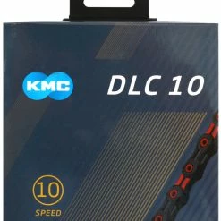 KMC Chaîne X10 DLC 10 Vitesses 10 KMC Chaîne X10 DLC 10 Vitesses -Shimano Soldes 02 KMC X10 DLC 10 fach Kette Red a
