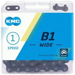 KMC B1 Wide Chaîne Singlespeed 9 KMC B1 Wide Chaîne Singlespeed -Shimano Soldes 605797 groot BB1WB0112 B1 Wide Black