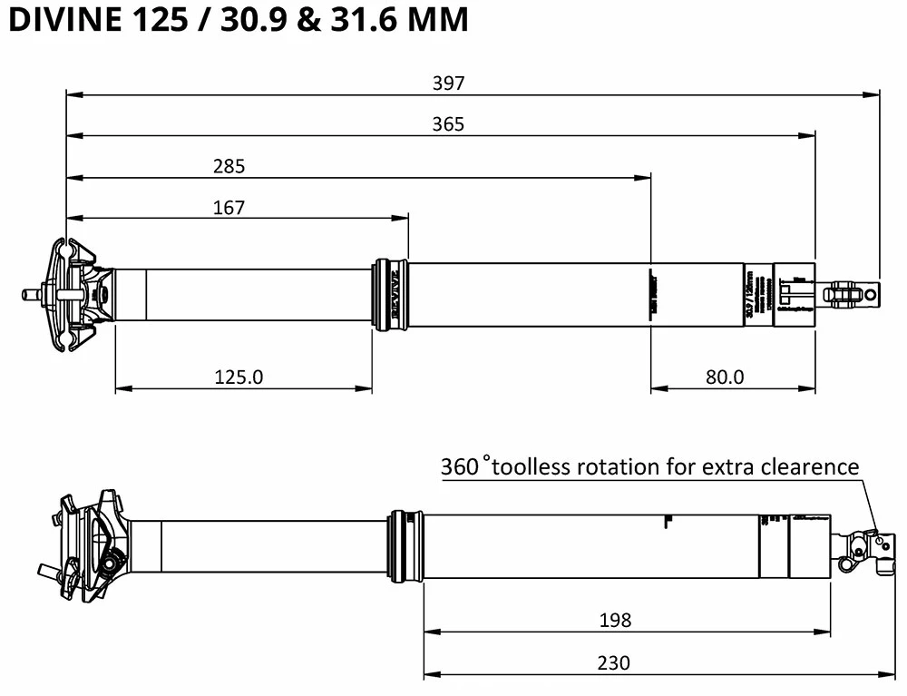 BikeYoke Tige De Selle Divine 31,6 Vario 7 BikeYoke Tige De Selle Divine 31,6 Vario – Image 5