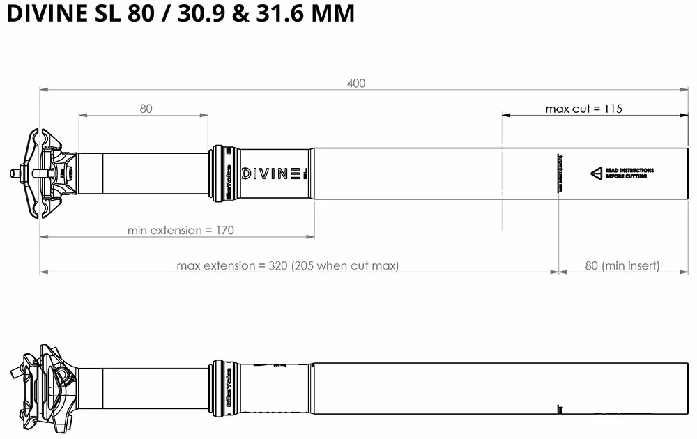 BikeYoke Tige De Selle Divine SL 31,6 Vario 8 BikeYoke Tige De Selle Divine SL 31,6 Vario – Image 6