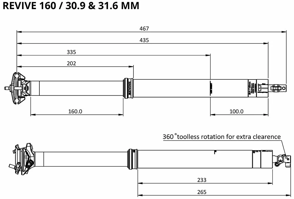 BikeYoke Tige De Selle Revive 2.0 31,6 Vario 8 BikeYoke Tige De Selle Revive 2.0 31,6 Vario – Image 6
