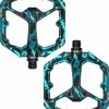 Crankbrothers Pédales à Plateforme Stamp 7 Splatter Limited Edition 1 Crankbrothers Pédales à Plateforme Stamp 7 Splatter Limited Edition -Shimano Soldes CrankBrothers Stamp 7 small SPLATTER BLUE