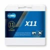 KMC Chaîne X11 EPT 11 Vitesses -Shimano Soldes KMC X11 EPT 11 fach Kette BX11EP118 01