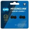 KMC Fermeture De Chaîne X12 DLC MissingLink -Shimano Soldes KMC X12 DLC MissingLink Kettenverschluss C12DLCNR0 01