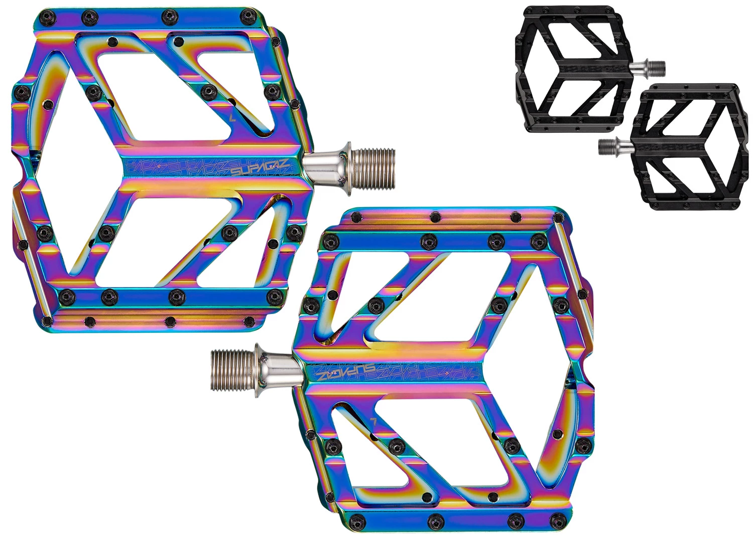Supacaz Pédales à Plateforme Orbitron DH 3 Supacaz Pédales à Plateforme Orbitron DH