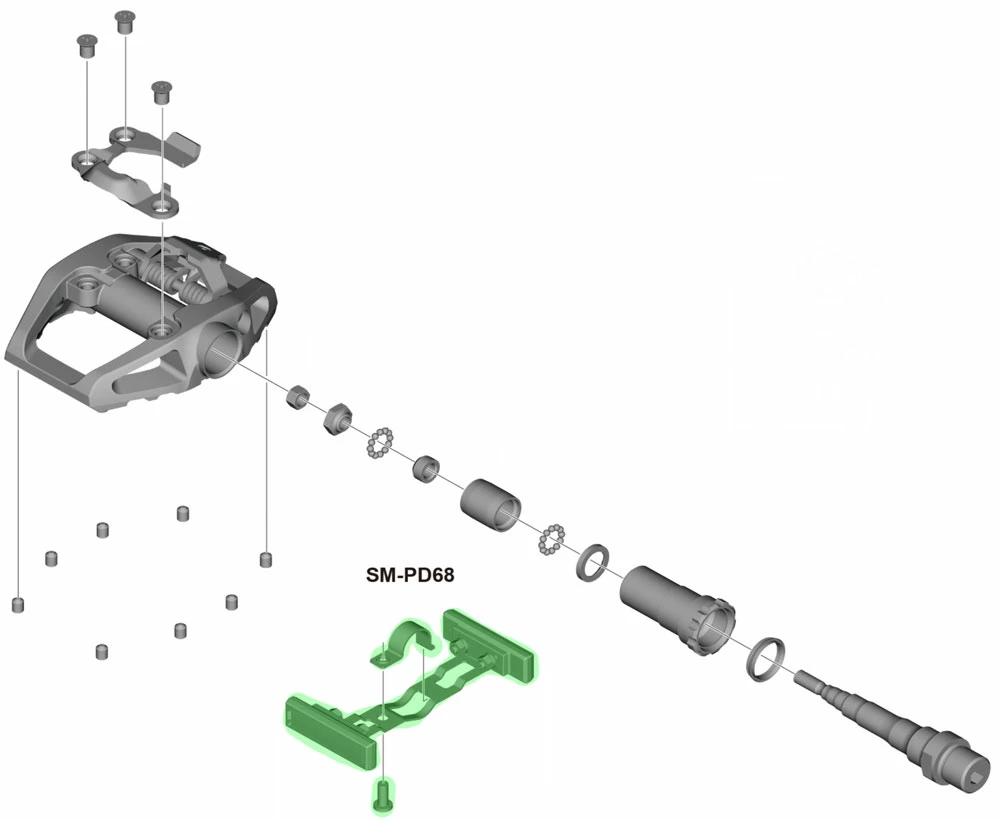 Shimano SM-PD68 Kit De Réflecteurs 6 Shimano SM-PD68 Kit De Réflecteurs – Image 4