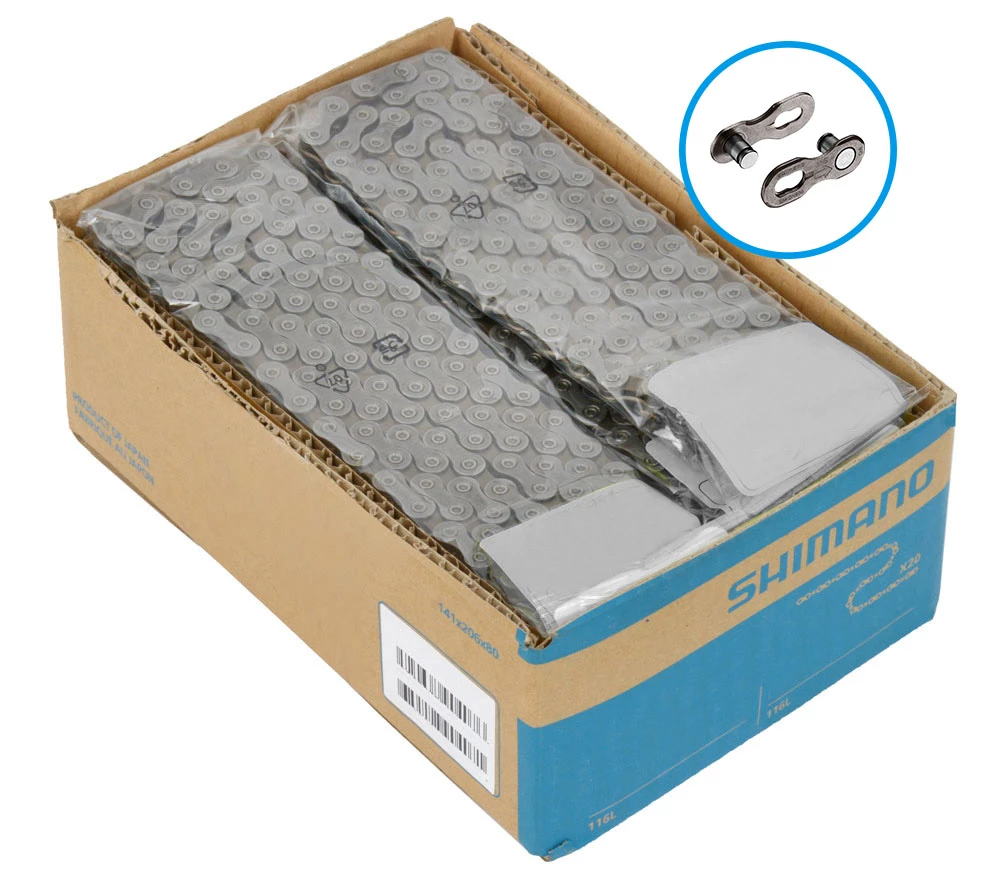 Shimano Chaîne CN-HG601 11 Vitesses Avec Quick-Link (Pack De 20 Ateliers) 3 Shimano Chaîne CN-HG601 11 Vitesses Avec Quick-Link (Pack De 20 Ateliers)