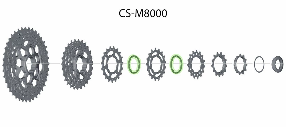 Shimano Bague D'espacement 2.18 Mm Pour CS-M8000/CS-9000/R9100 5 Shimano Bague D'espacement 2.18 Mm Pour CS-M8000/CS-9000/R9100 â Image 3
