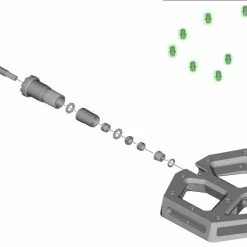 Shimano Pins De Rechange Pour PD-M828/M8040 Court (12 Pièces) -Shimano Soldes Shimano Ersatzpins fur PD M828 kurz 12 Stuck YL8A98010 c