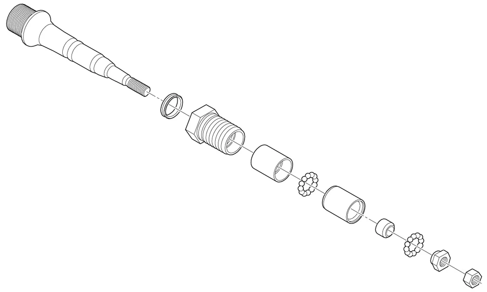 Shimano Axe De Pédale Complet Pour XTR PD-M9000/9020 Droite 5 Shimano Axe De Pédale Complet Pour XTR PD-M9000/9020 Droite – Image 3