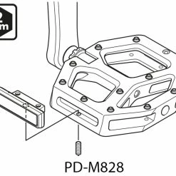 Shimano SM-PD64A Kit De Réflecteurs -Shimano Soldes Shimano SM PD64A Reflektorset YL8A98090 b