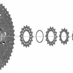 Shimano Bague De Fermeture Avec Bague D'espacement Pour CS-M9100 7 Shimano Bague De Fermeture Avec Bague D'espacement Pour CS-M9100 -Shimano Soldes Shimano Verschlussring mit Distanzring fuer CS M9100 Y1X498010 c