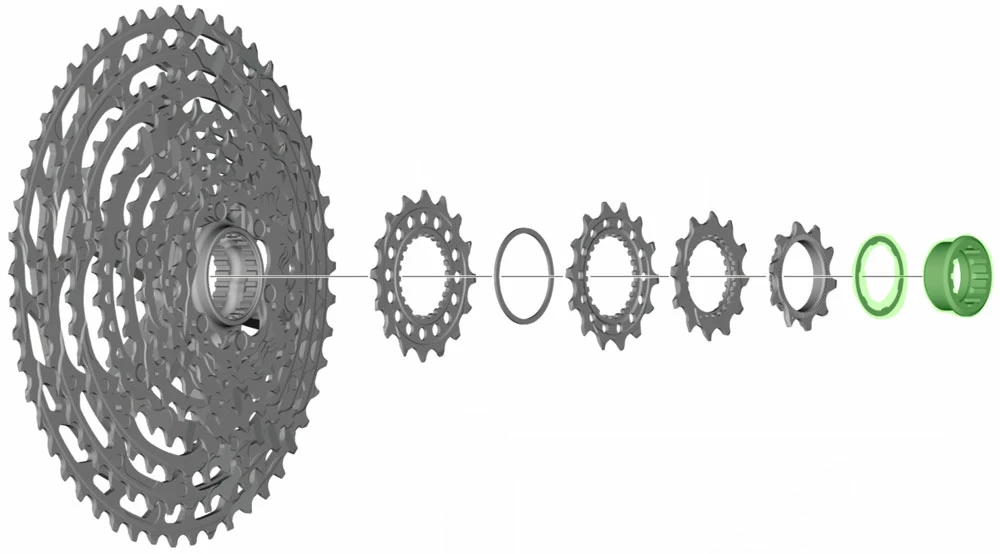 Shimano Bague De Fermeture Avec Bague D'espacement Pour CS-M9100 5 Shimano Bague De Fermeture Avec Bague D'espacement Pour CS-M9100 â Image 3