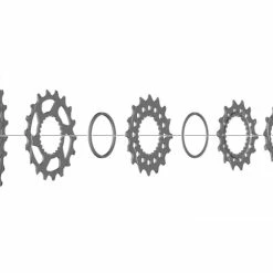 Shimano Bague De Fermeture Avec Bague D'espacement Pour CS-M8100/M7100 -Shimano Soldes Shimano Verschlussring mit Distanzring Y0GY98010 c