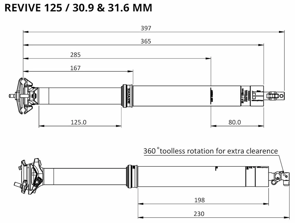 BikeYoke Tige De Selle Revive 2.0 31,6 Vario 7 BikeYoke Tige De Selle Revive 2.0 31,6 Vario – Image 5
