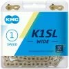 KMC K1SL Wide Ti-N Chaîne Pour Single Speed -Shimano Soldes groot BK1SLWT00 K1SL Wide TiN Gold